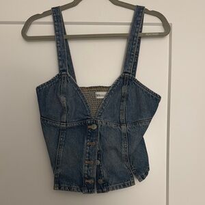 Zara Denim Blue Women's Tank